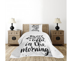 Coffee in Morning Bedspread Set