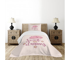 Cartoon Cat Stars Bedspread Set