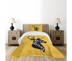 Silhouette of Deer Bedspread Set