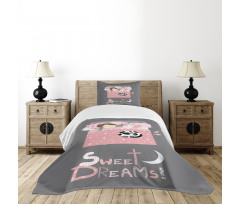 Girl with a Bunny Bedspread Set