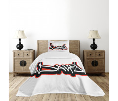 Scribbling Boys Name Bedspread Set