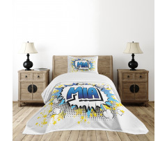 Feminine Name Comic Art Bedspread Set