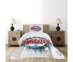 Female Name Cartoon Bedspread Set