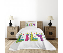 Joyful Letters Birthday Bedspread Set