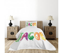 Traditional Male Name Bedspread Set
