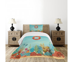 Lifebuoy Coral Reef Bedspread Set