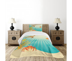 Tropical Animals Cartoon Bedspread Set