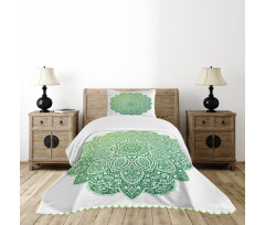 Ornate Floral Design Bedspread Set