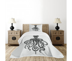 Contemporary Sea Animal Bedspread Set