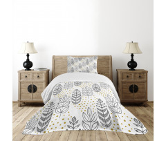 Herbs Leaves Artwork Bedspread Set