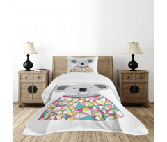 Hipster Animal Shirt Bedspread Set