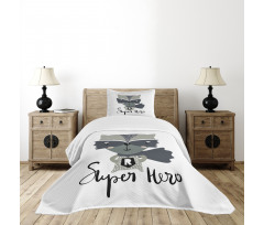 Super Hero Raccoon Bedspread Set