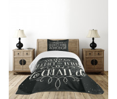 Grunge Hand Lettering Bedspread Set