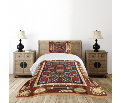 Oriental Rhombus Design Bedspread Set