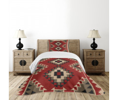 Afghan Style Motifs Bedspread Set