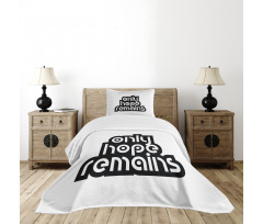 Motivational Retro Typography Bedspread Set