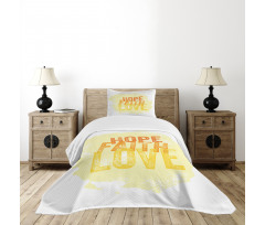 Grunge Faith and Love Bedspread Set