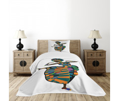 Dancing Zulu Girl Bedspread Set