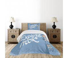 Boy with Binoculars Bedspread Set