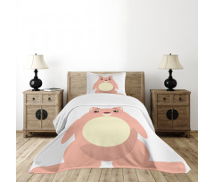 Beaver Kawaii Cartoon Bedspread Set