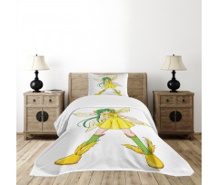 Fantasy Manga Fairy Girl Bedspread Set