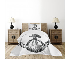 Vintage Sketch Rope Bedspread Set