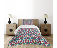 Ripe Juicy Fruit Pattern Bedspread Set