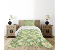 Pastel Abstract Blossoms Bedspread Set