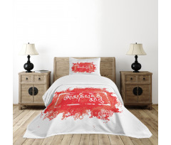 Tibet Ancient Mantra Ethnic Bedspread Set