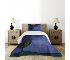 Tree Silhouette Bedspread Set