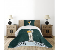 Hitchhiking Astronaut Bedspread Set