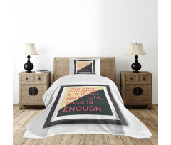 Motivational Poster Design Bedspread Set