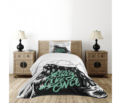 Girl with a Backwards Hat Bedspread Set