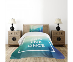 Typographic Message Design Bedspread Set