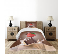 Strawberry Chocolate Bedspread Set