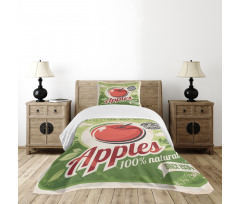 Grunge Torn Advertisement Bedspread Set