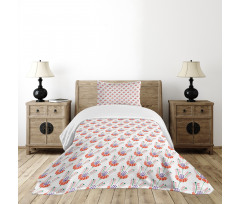 Spring Revival Plants Bedspread Set