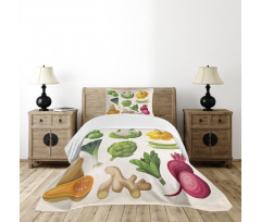 Exotic Fresh Food Bedspread Set
