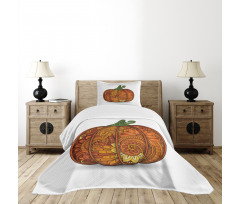 Style Pumpkin Bedspread Set