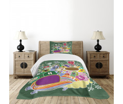 Monsters and Animals Bedspread Set