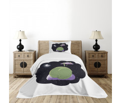 Sleeping Kid Dragon Bedspread Set