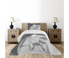 Ballerina Girl Shadow Bedspread Set