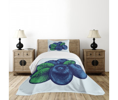 Vintage Blueberry Bedspread Set