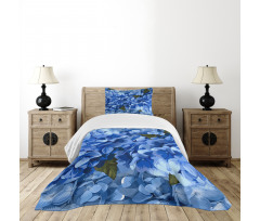 Hydrangea Flower Bedspread Set