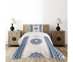 Oriental Zigzag Ethnic Bedspread Set