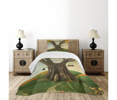 Cosy Tree Tunk Autumn Bedspread Set