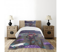 Red Riding Hood and Wolf Bedspread Set