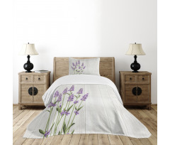 Herbal Bouquet on Wood Bedspread Set