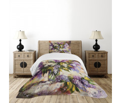 Impressionist Oil Paint Bedspread Set