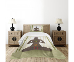 Yoga in Bamboo Stems Bedspread Set